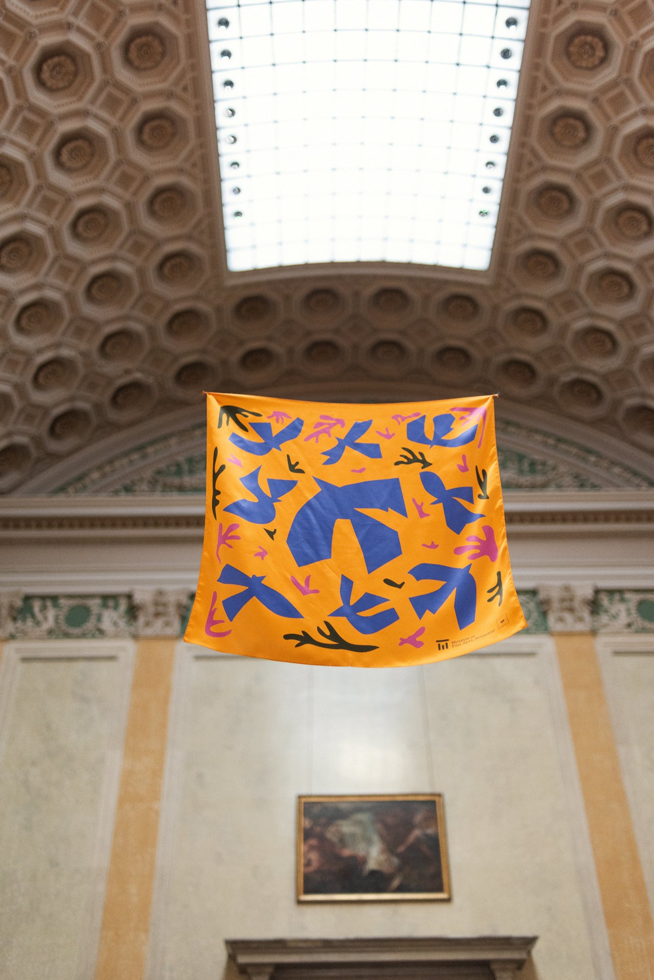 BIRDS SMALL SQUARE ORANGE