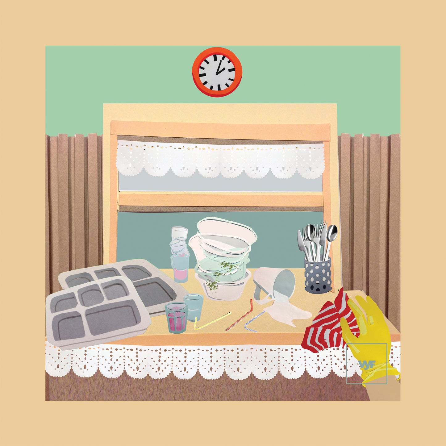 DIRTY DISHES SMALL SQUARE