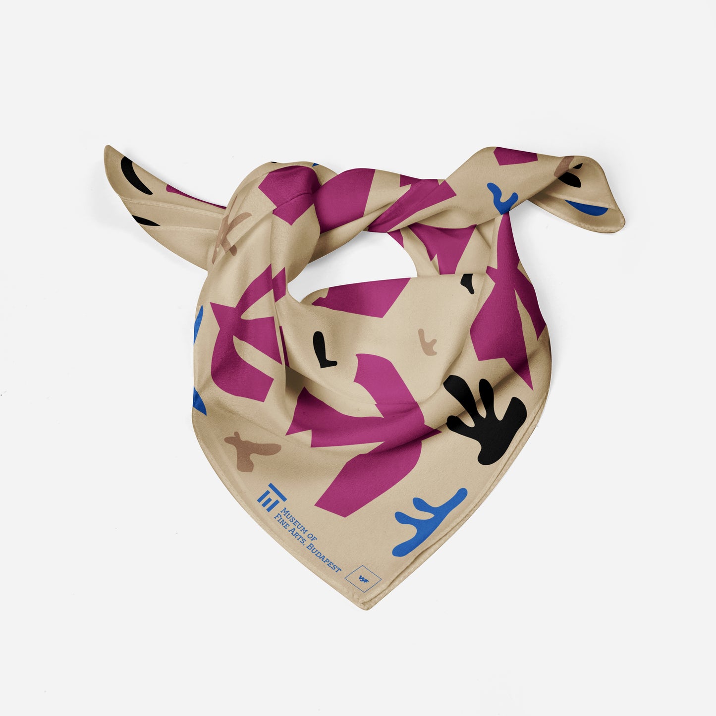 BIRDS SMALL SQUARE BEIGE